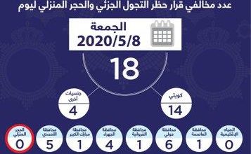 Photo of الداخلية: 18 مخالفا لحظر التجول الجزئي والحجر المنزلي أمس.. 14 مواطنا و4 من جنسيات أخرى
