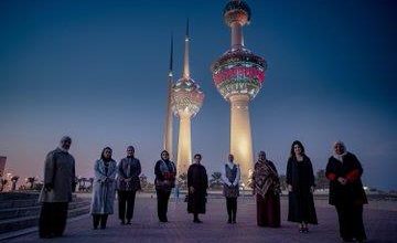 Photo of إضاءة أبراج الكويت بنقوش فن السدو حتى 31 الجاري